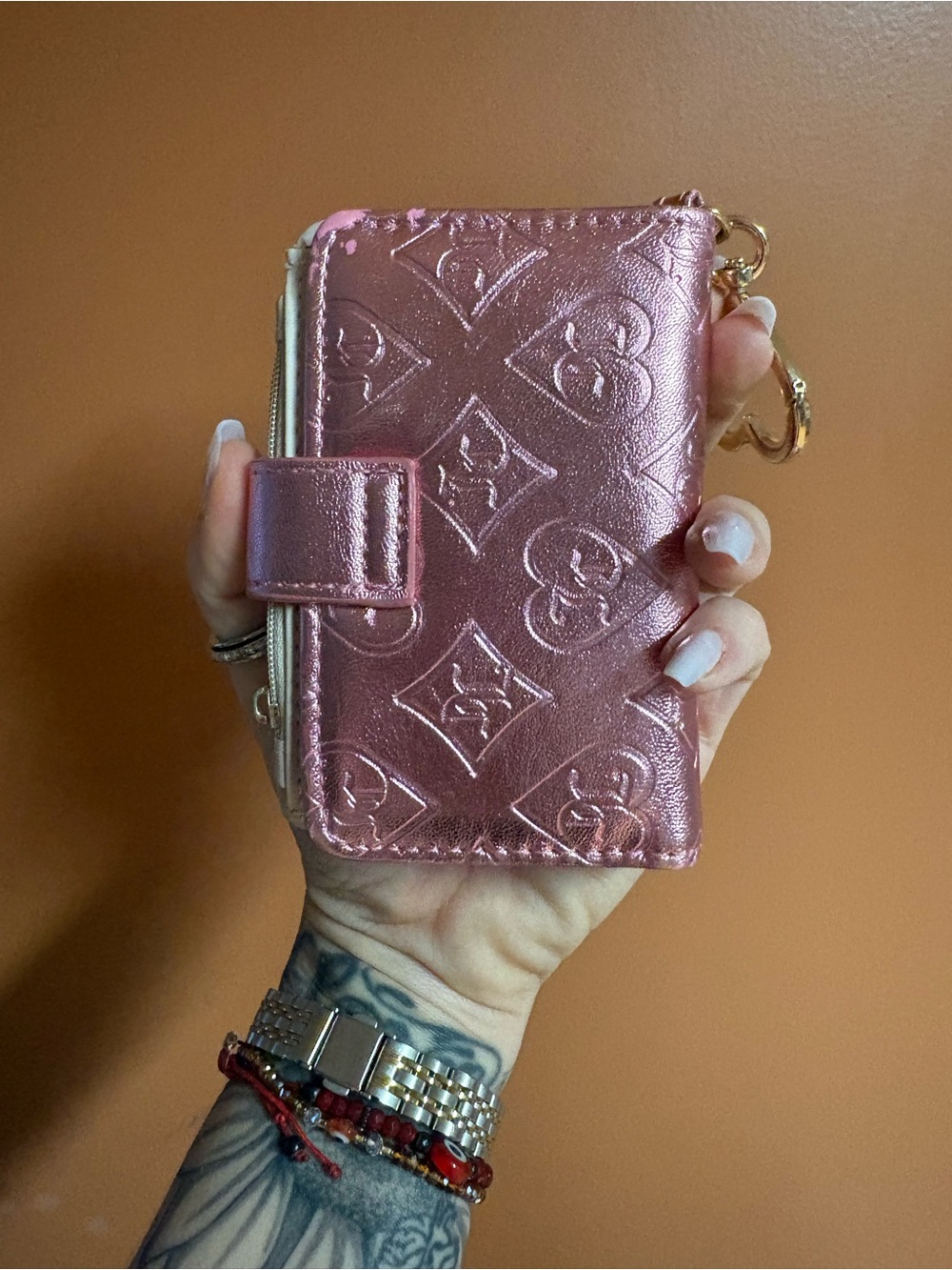 Juicy Couture Foldable Pink Metallic wallet - Picture 3 of 9